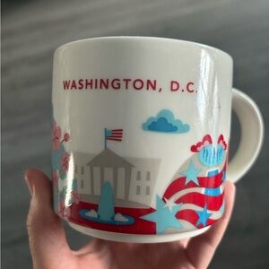 Starbucks Washington D.C. Mug - Red and Blue Design